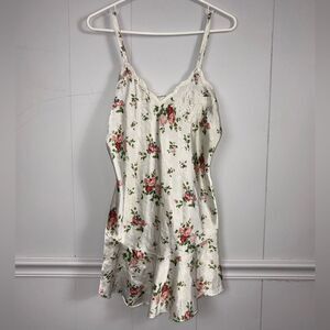 Victoria’s Secret Gold Label Vintage Floral Beaded Lace Slip Dress Size Medium